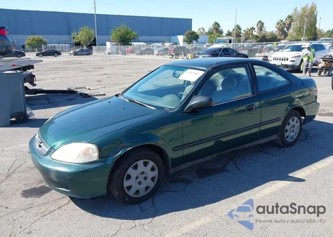 2000 Honda Civic Dx from USA, damaged, VIN 1HGEJ6225YL087720